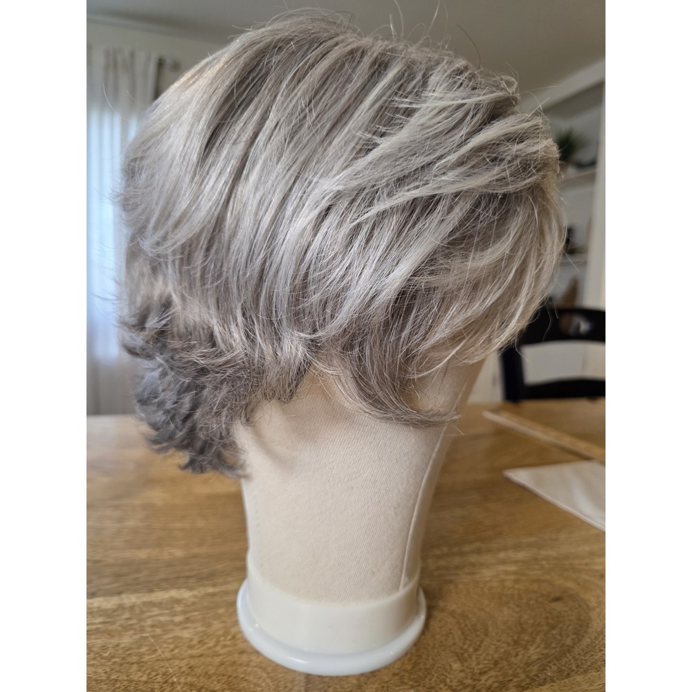 Tony of Beverly Silver Gray Short Hair Adjustable Wig
